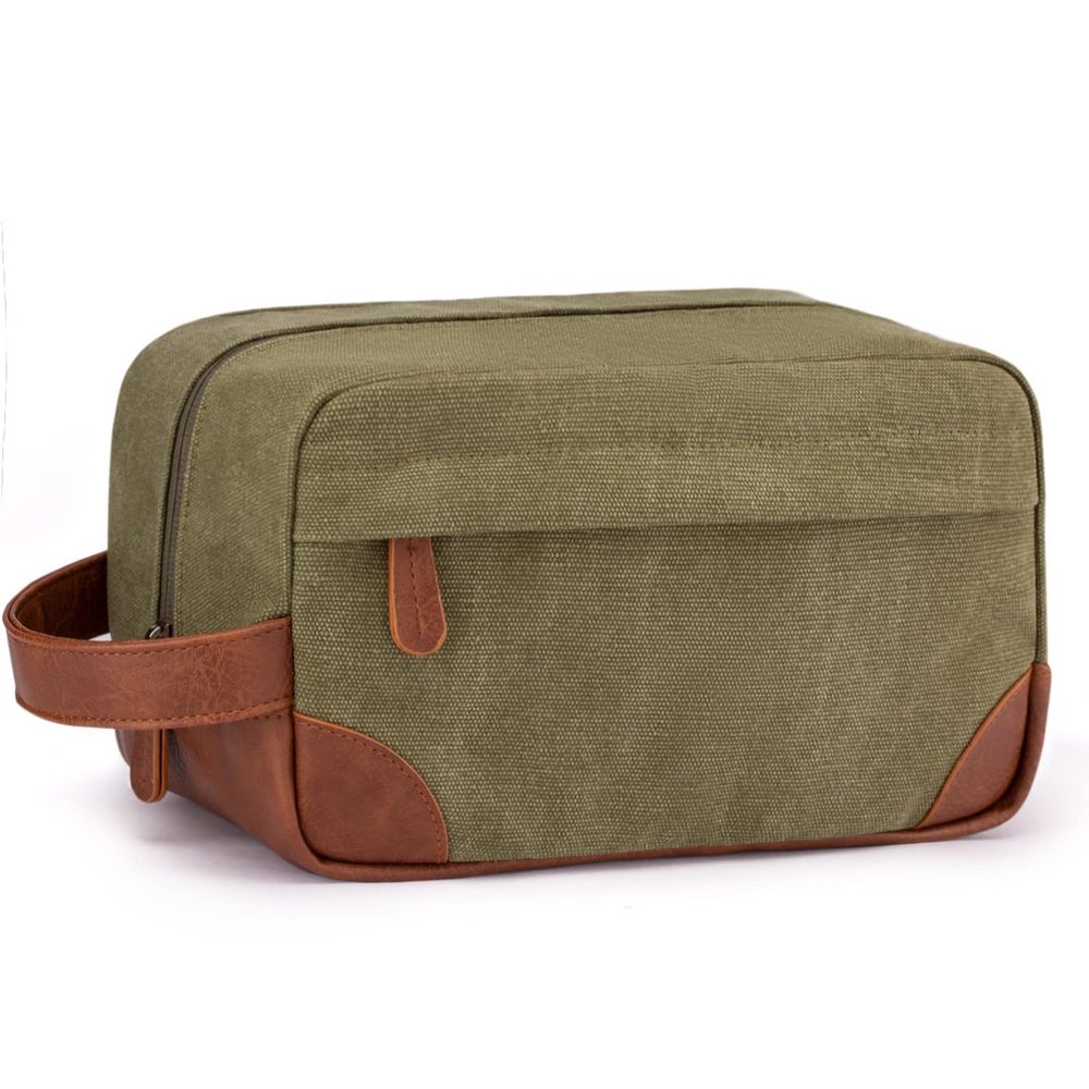 Toiletry Bag Hanging Dopp Kit For Men Water Resistant Canvas Shaving Bag With💝